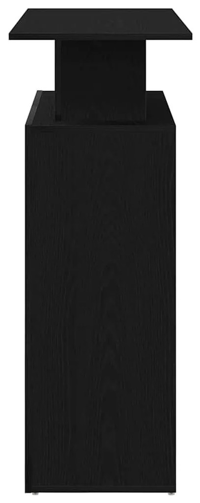 fekete, rétegelt fa recepciós asztal 100 x 40 x 104 cm