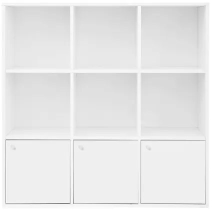 DOVARO fehér könyvespolc