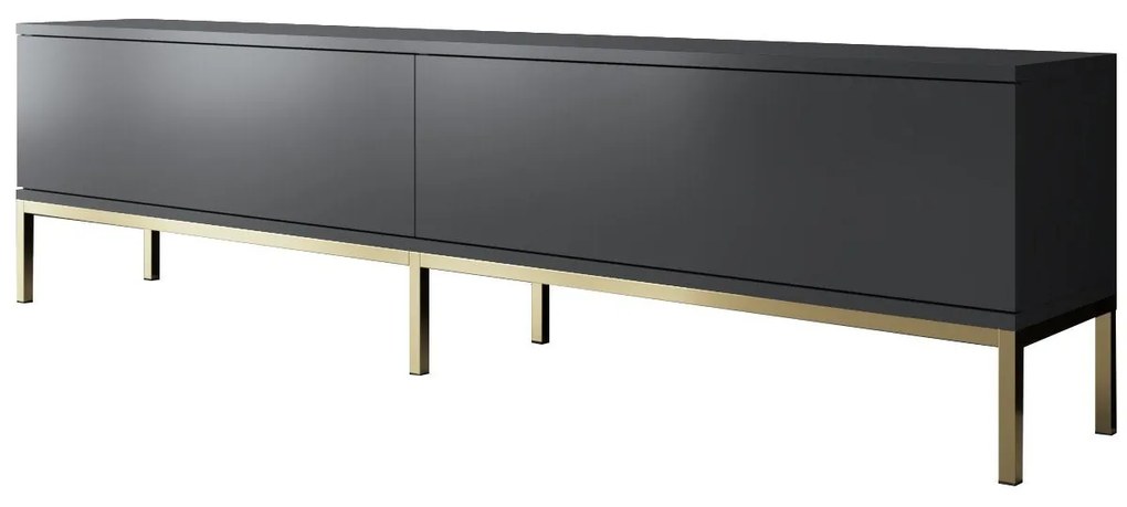 TV szekrény Lord - Anthracite, Gold