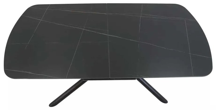 Valmir étkezőasztal 180 x 90 cm, fekete