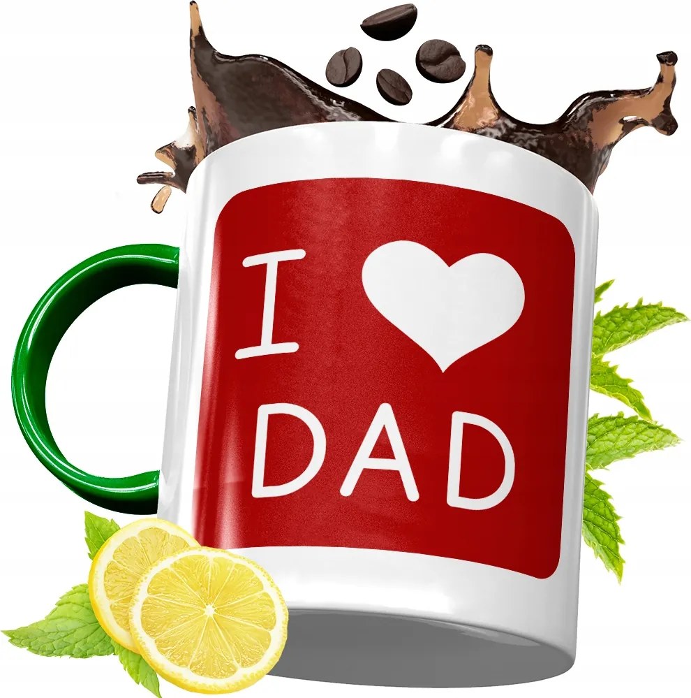 Zöld Bögre Apukának Születésnapi Ajándék fényképes nyomtatással