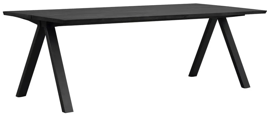 Bővíthető étkezőasztal tölgyfa asztallappal 220x100 cm Carradale - Rowico