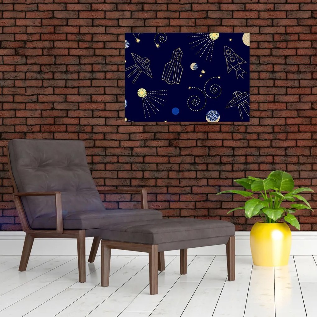 Üveg kép - Univerzum (70x50 cm)