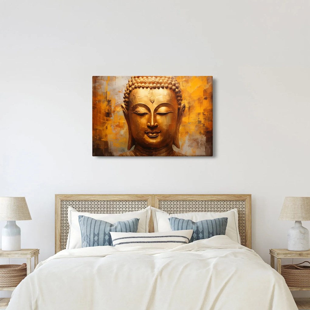 Kép - Buddha, olajfestmény (90x60 cm)