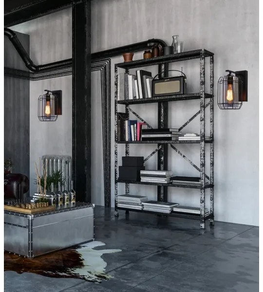 Fali lámpa JONERA 1xE27/40W/230V fekete