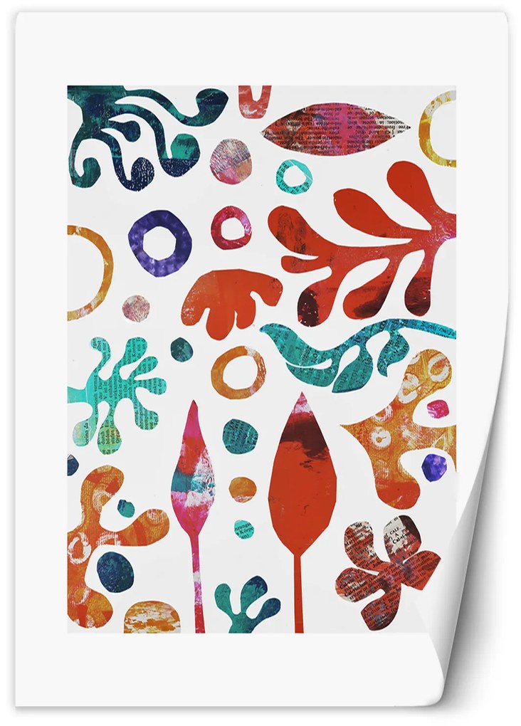 Gario Fotótapéta Színes absztrakt levelek - Andrea Haase Anyag: Vlies, Méret: 200 x 280 cm