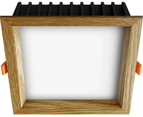 APLED - LED Lámpa SQUARE WOODLINE LED/12W/230V 3000K 17x17 cm tölgy tömör fa