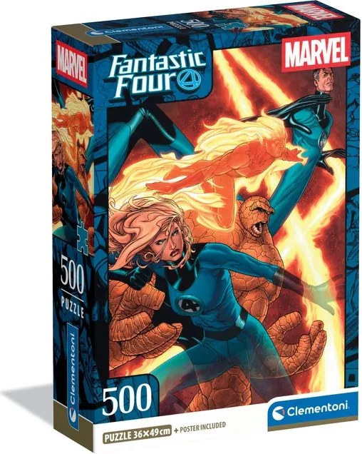 A Fantasztikus 4-es Flame 500 db-os Compact puzzle Clementoni