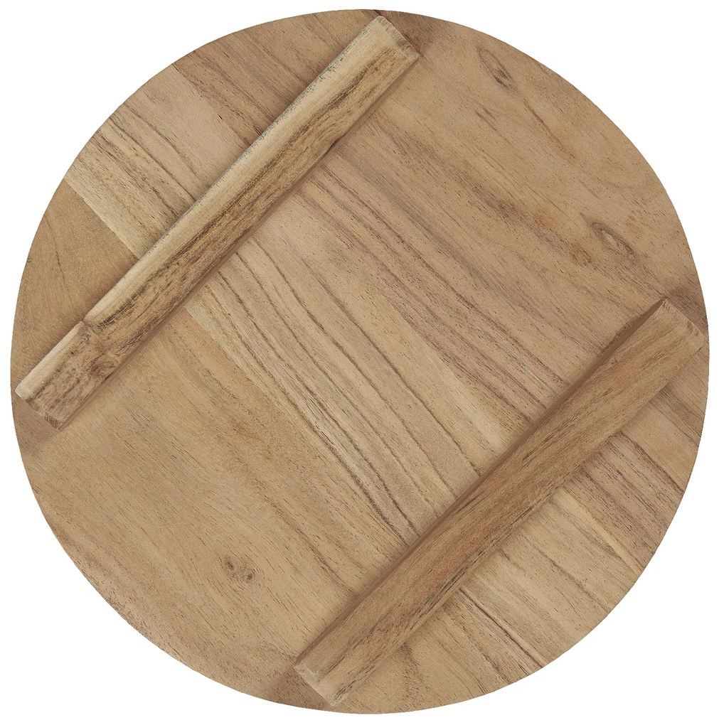 Kerek fa vágódeszka ACACIA WOOD lábakon 30 cm
