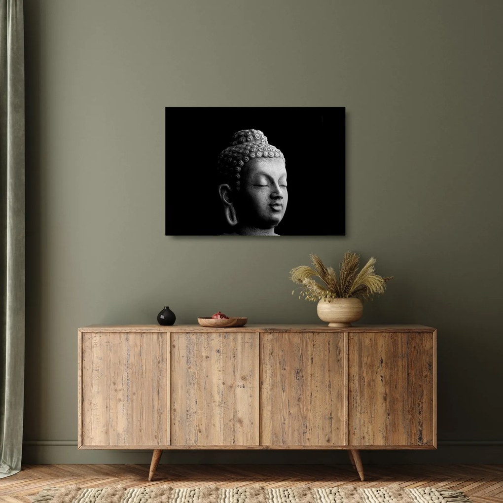 Üveg kép - Buddha, portré (70x50 cm)