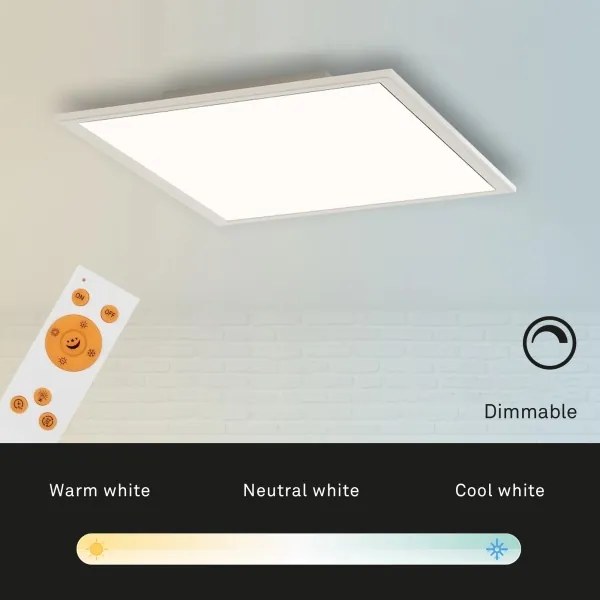 Briloner 7194-016 - LED Dimmelhető mennyezeti lámpa SIMPLE LED/18W/230V + távirányító