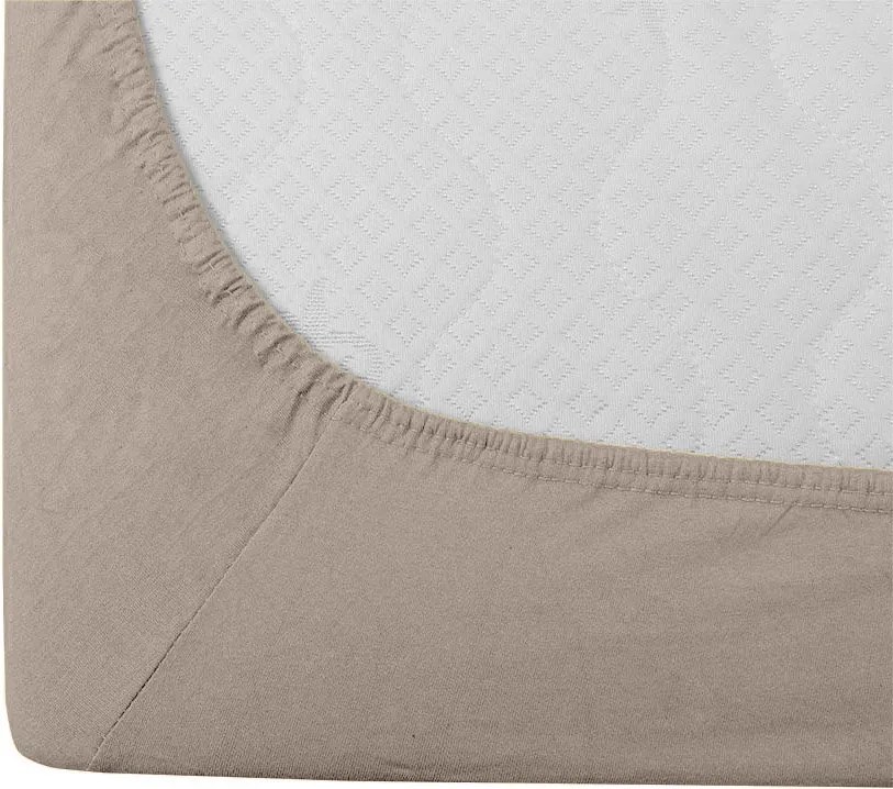 Pamut gumis lepedő STANDARD 90 x 200 cm homokszínű