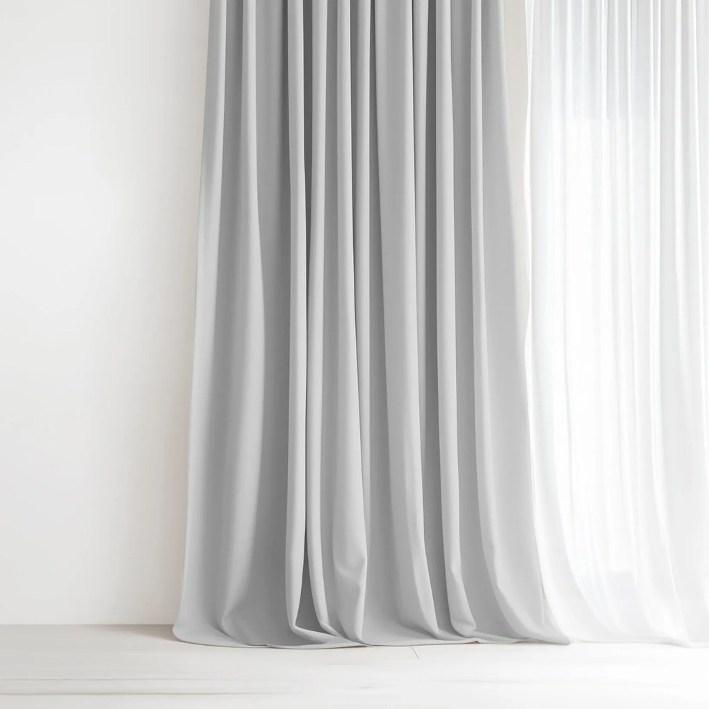 Goldea dekoratív drapéria luca - szürke 180x150 cm