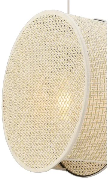 Zsinóros csillár BIG DRUM 1xE27/60W/230V krémszínű