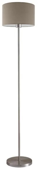 LED állólámpa TUNJA 1x E27/20W/230V Ø 30 cm matt króm/taupe