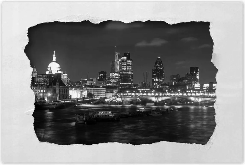 Poszterek 60x40 London éjszakai tájkép