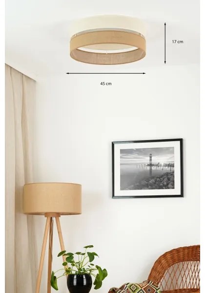 Brilagi - LED dimmelhető ROYAL YUTE LED/24W/230V bézs/krém + DO