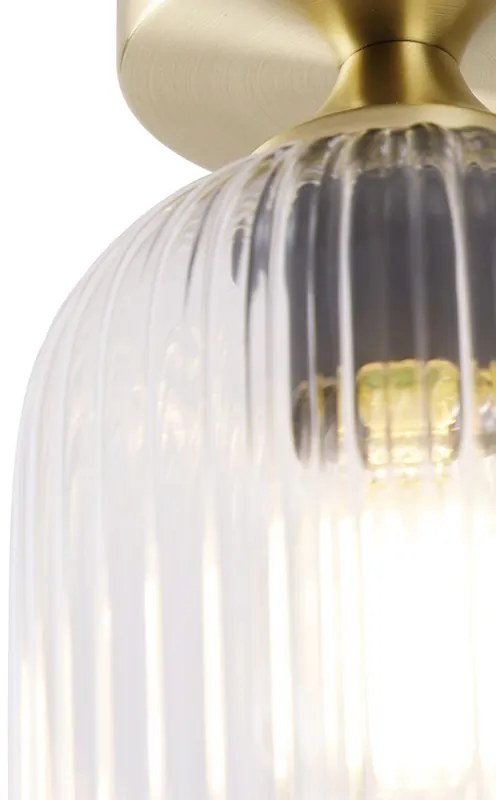 Art Deco mennyezeti lámpa rézből - Banci