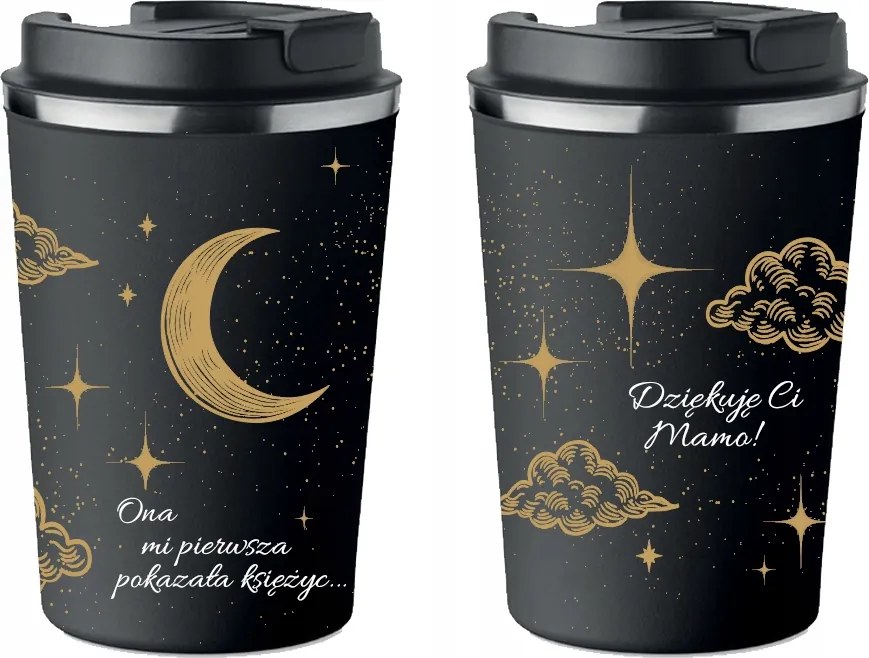 Prémium Termo Bögre fekete Anyák Napi Ajándék Kt