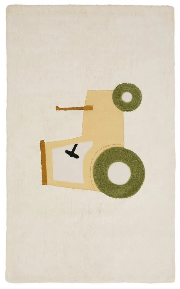 Elefántcsont színű pamut gyerek szőnyeg 90x150 cm Pecky – Kave Home