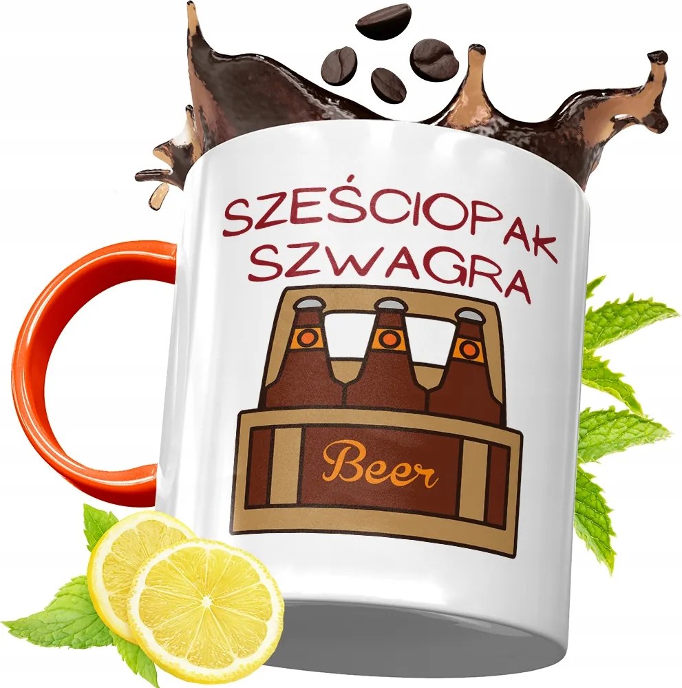 Narancssárga Bögre Sógornak Ajándék fényképes nyomattal