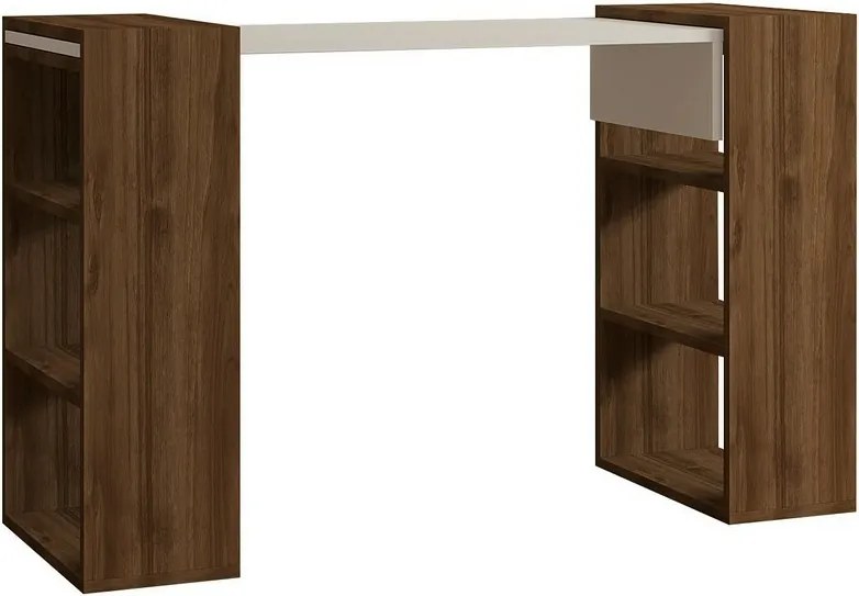 Handy Walnut and White íróasztal