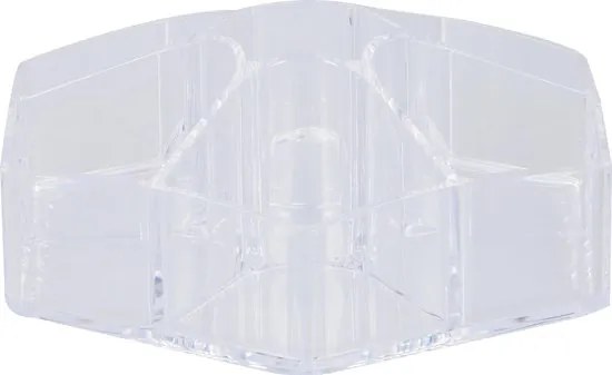 Kozmetikai rendszerező DELUXA ø 23 cm, átlátszó
