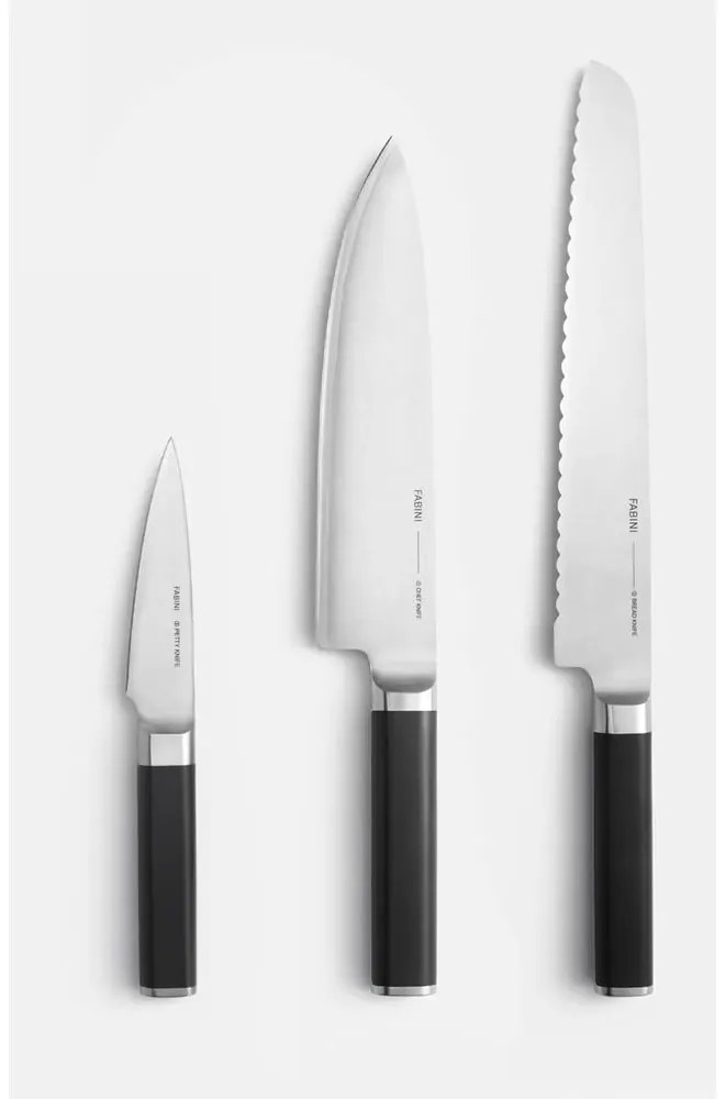 Rozsdamentes acél kés készlet 3 db-os Trino – FABINI