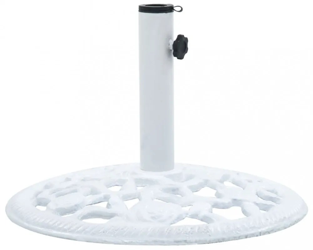 fehér öntöttvas napernyőtalp 12 kg 48 cm