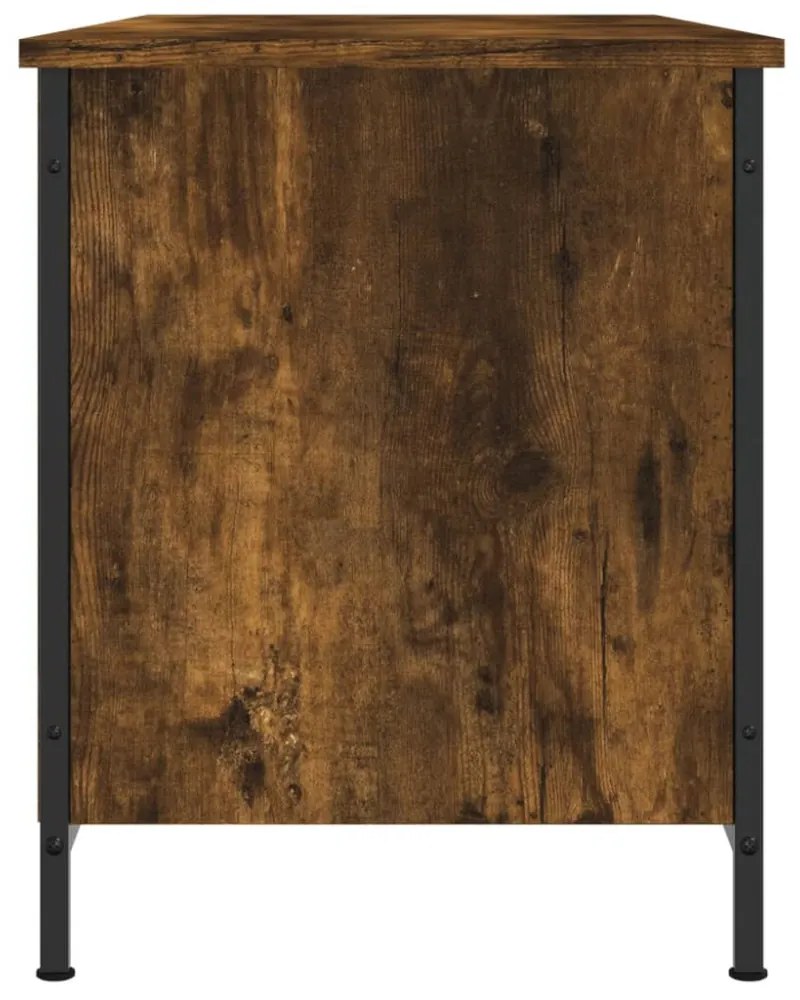 füstös tölgy színű szerelt fa TV-szekrény 100x40x50 cm