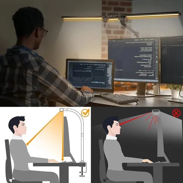 Brilagi - LED Dimmelhető érintős asztali lámpa VARIO LED/24W/230V 3000-6500K fekete