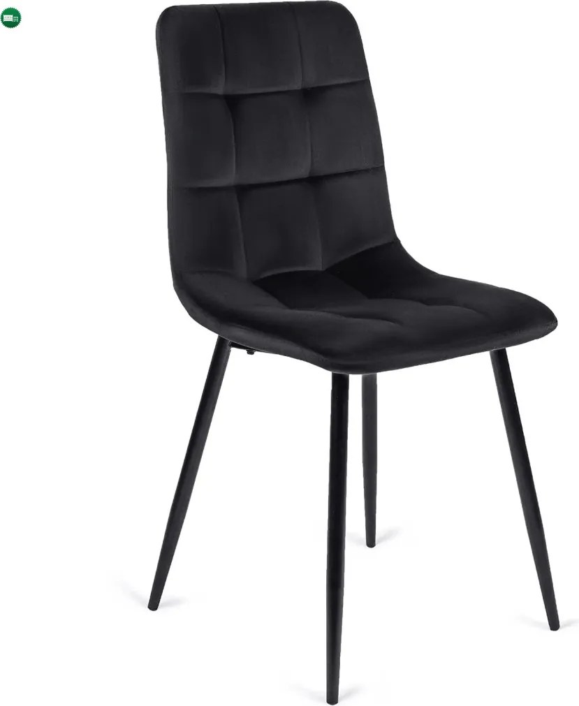 szett étkezőasztal HARRY 102-142 cm craft tölgy/fekete és 6 szék PERU fekete