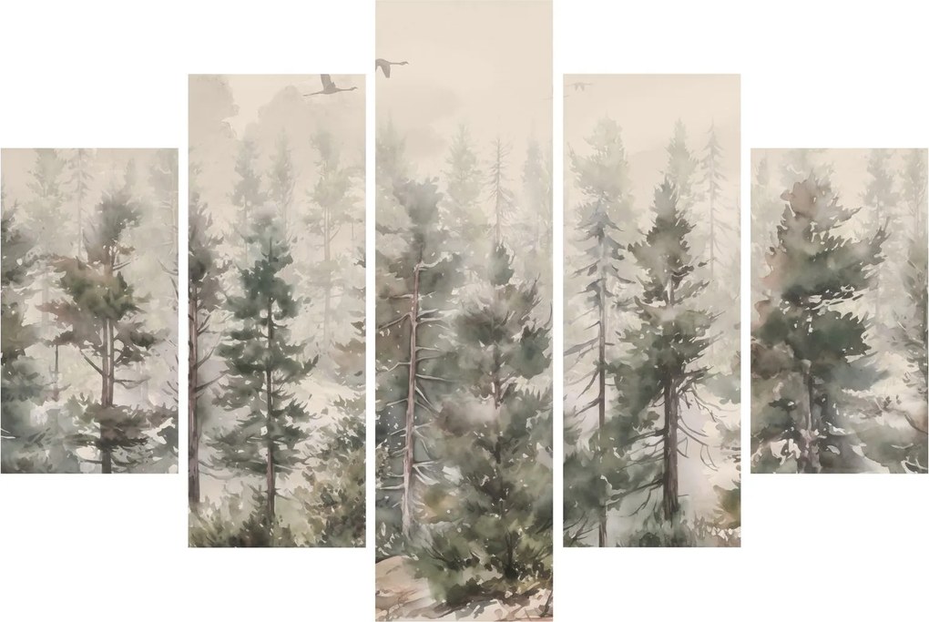Kép - Fenyőerdő I., akvárium (150x105 cm)