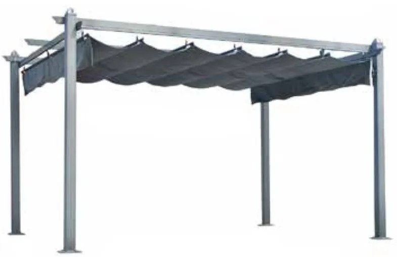 HECHT PERGOLA 4 X 3 - Kerti pergola 400x300x228 cm