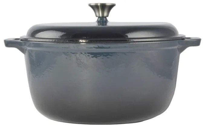 Perfect Home Zománcozott öntöttvas lábas 30 cm, 7 literes Acélkék 12402