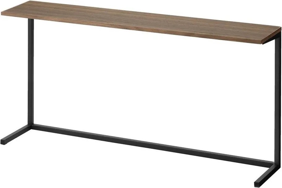 Fekete-natúr színű fa kiegészítő polc 90x18 cm Tower – YAMAZAKI