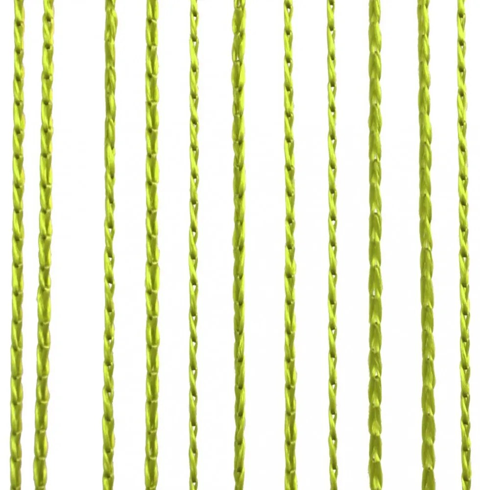 2 db zöld zsinórfüggöny 100 x 250 cm