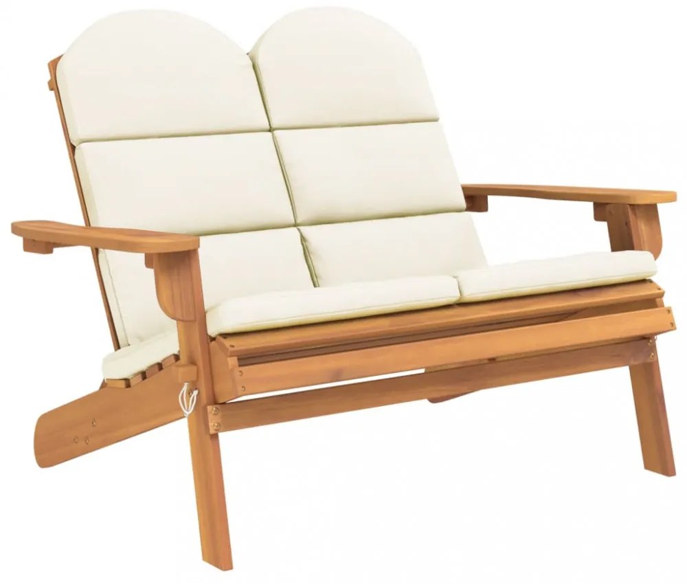 tömör akácfa Adirondack kerti pad párnával