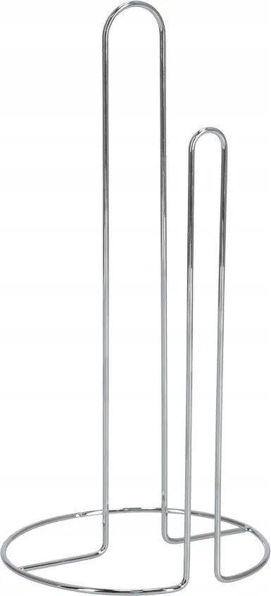 Konyhai törölközőtartó, krómozott fém, átm. 15 x 31 cm