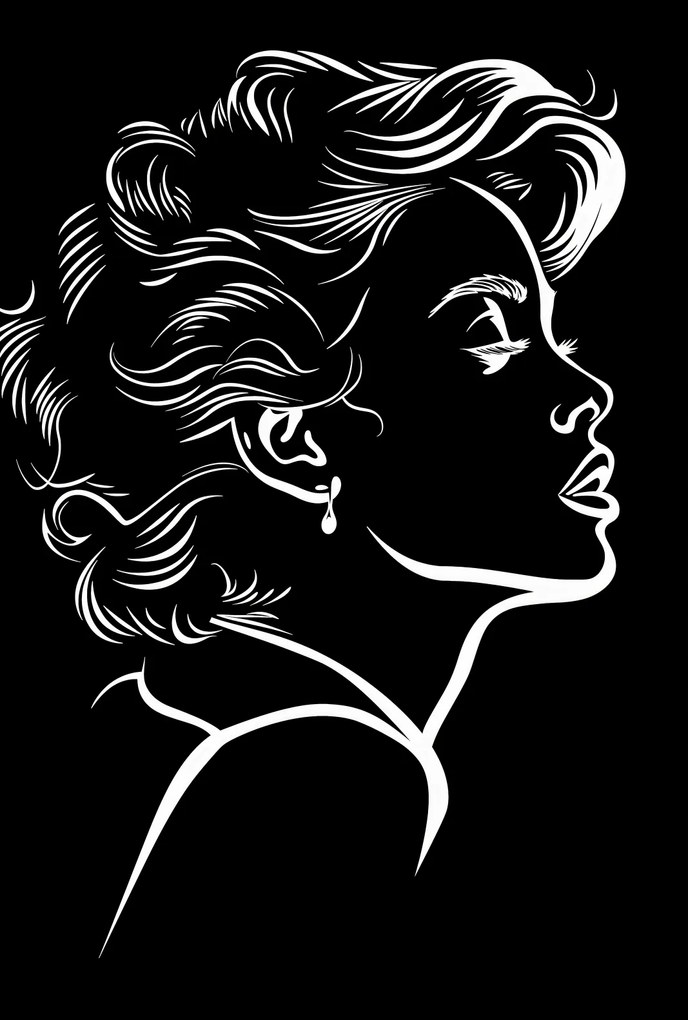 Poszter 61x90,5cm Monokróm Flesh