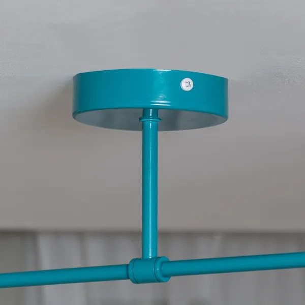 Felületre szerelhető csillár MOON 2xE27/15W/230V türkiz