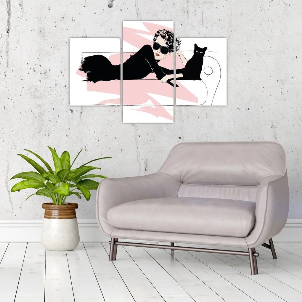 Kép - Fashion lady (90x60 cm)