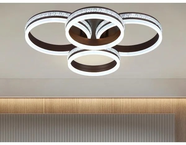 LED fényerőszabályozható felületre szerelhető csillár LED/150W/230V 3000-6500K + távirányító