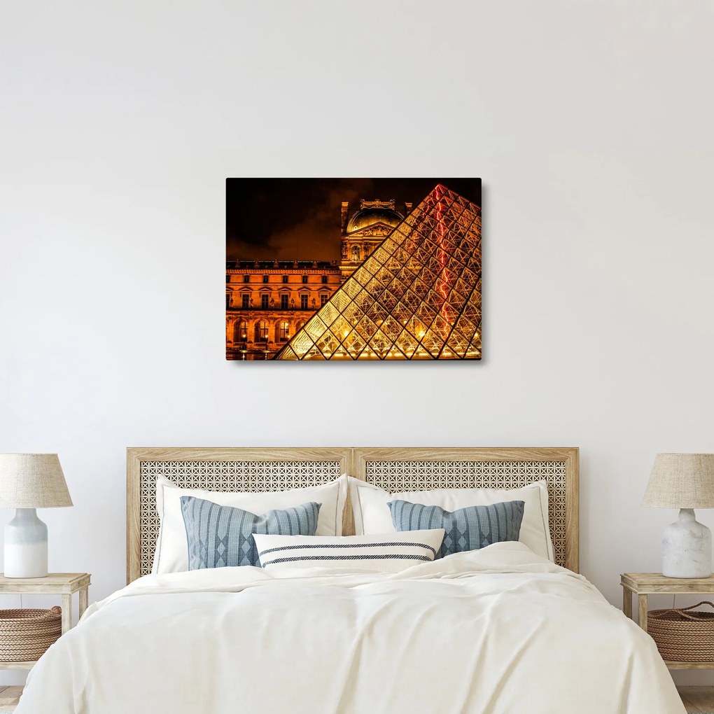 A párizsi Louvre képe (70x50 cm)