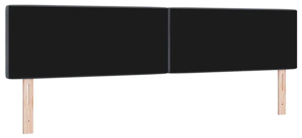 Fejtámla Kristálygombos, Steppelt, Sötétszürke, 200 cm, Bársony