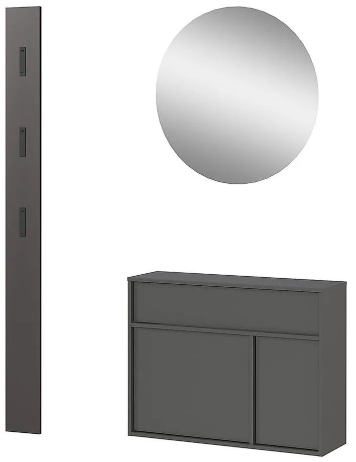 Antracitszürke előszoba bútor Ameca 2.0 – Germania