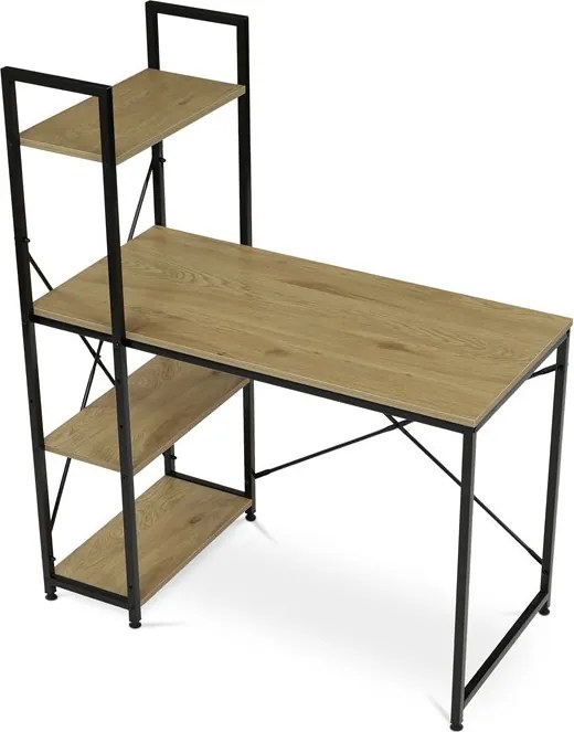 Íróasztal 100x48 cm, MDF, tölgy, GD-512 OAK