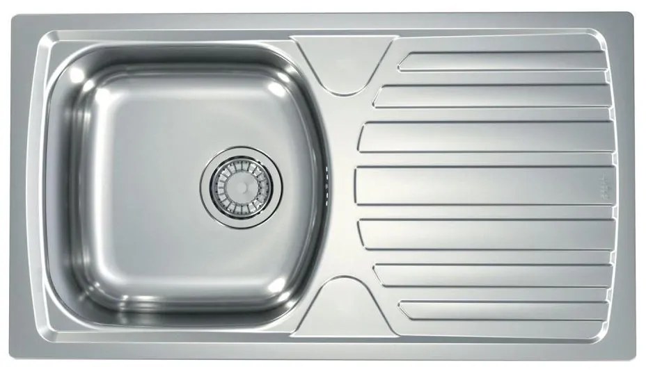 ALVEUS 1136539 - Mosogató BASIC 78x43,5 cm matt acél/satin, nagy konnektor