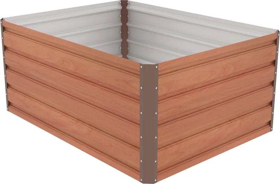 Emelt virágágy G21 Daisy 120 x 90 x 52 cm, fém,barna