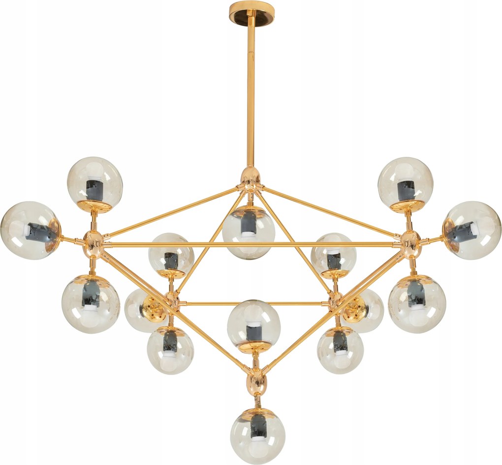 Függő Mennyezeti Lámpa Fém Industrial Arany XXL